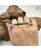 【肌容雪】天然緬甸A貨冰綠飄花翡翠叮噹鐲 編號116(鐲圍55.4mm#17號)