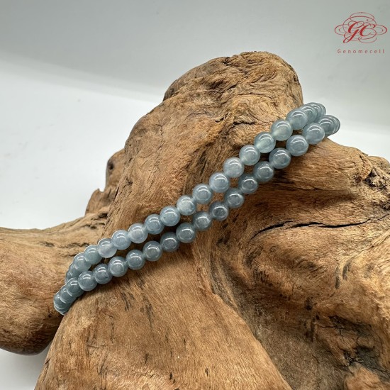 【肌容雪】天然緬甸A貨水墨色翡翠珠鍊 編號119