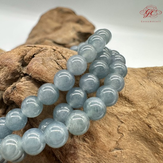 【肌容雪】天然緬甸A貨水墨色翡翠珠鍊 編號119