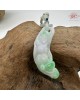 【肌容雪】天然緬甸A貨春彩翡翠雙女神吊飾 編號122 【肌容雪】天然緬甸A貨春彩翡翠雙女神吊飾 編號122