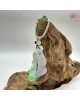 【肌容雪】天然緬甸A貨春彩翡翠雙女神吊飾 編號122 【肌容雪】天然緬甸A貨春彩翡翠雙女神吊飾 編號122