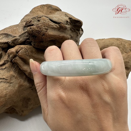【肌容雪】天然緬甸A貨飄花翡翠平安鐲 編號124(鐲圍55.1mm#17.5號) 【肌容雪】天然緬甸A貨飄花翡翠平安鐲 編號124(鐲圍55.1mm#17.5號)