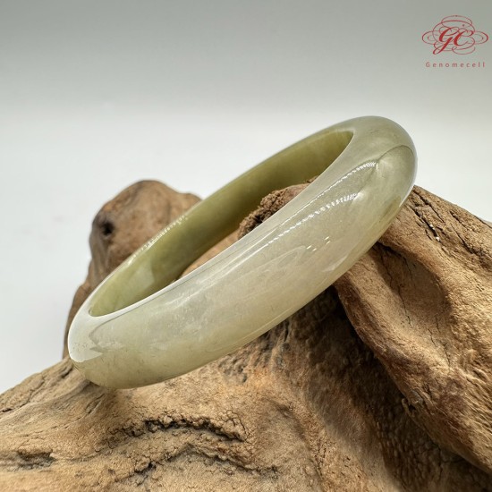 【肌容雪】天然緬甸A貨湖水綠飄花翡翠平安鐲 編號125(鐲圍57.4mm#18號) 【肌容雪】天然緬甸A貨湖水綠飄花翡翠平安鐲 編號125(鐲圍57.4mm#18號)