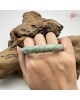 【肌容雪】天然緬甸A貨翡翠滿圈飄花圓條手鐲 編號136(鐲圍55.6mm#17.5號) 【肌容雪】天然緬甸A貨翡翠滿圈飄花圓條手鐲 編號136(鐲圍55.6mm#17.5號)