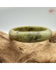 【肌容雪】天然緬甸A貨湖水綠翡翠飄花平安鐲 編號137(鐲圍58.7mm#18.5號) 【肌容雪】天然緬甸A貨湖水綠翡翠飄花平安鐲 編號137(鐲圍58.7mm#18.5號)