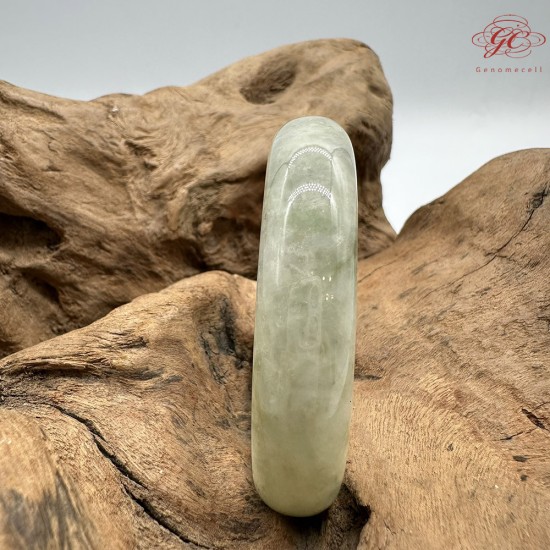 【肌容雪】天然緬甸A貨紫底翡翠綠飄花貴妃鐲 編號138(鐲圍54.5mm#17號) 【肌容雪】天然緬甸A貨紫底翡翠綠飄花貴妃鐲 編號138(鐲圍54.5mm#17號)