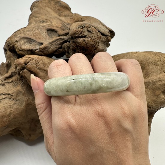 【肌容雪】天然緬甸A貨紫底翡翠綠飄花貴妃鐲 編號138(鐲圍54.5mm#17號) 【肌容雪】天然緬甸A貨紫底翡翠綠飄花貴妃鐲 編號138(鐲圍54.5mm#17號)