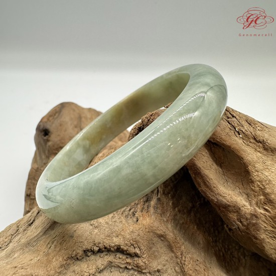 【肌容雪】天然緬甸A貨湖水綠撒金翡翠平安鐲 編號139(鐲圍56.8mm#18號) 【肌容雪】天然緬甸A貨湖水綠撒金翡翠平安鐲 編號139(鐲圍56.8mm#18號)