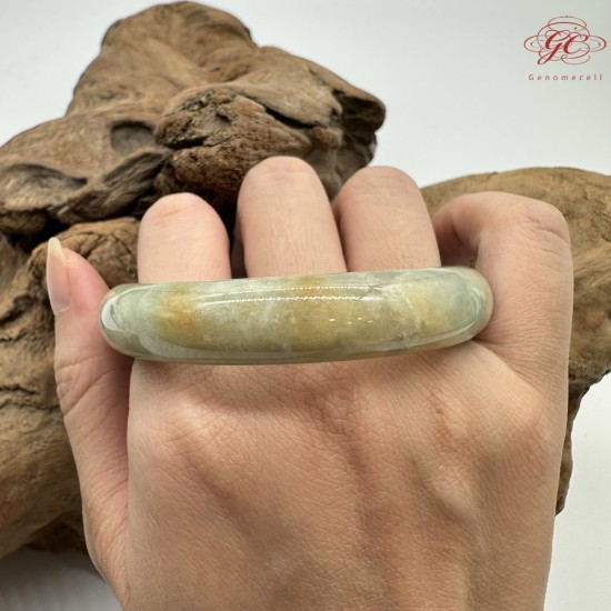 【肌容雪】天然緬甸A貨湖水綠撒金翡翠平安鐲 編號139(鐲圍56.8mm#18號) 【肌容雪】天然緬甸A貨湖水綠撒金翡翠平安鐲 編號139(鐲圍56.8mm#18號)