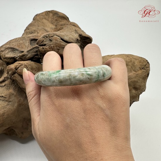 【肌容雪】天然緬甸A貨多彩翡翠平安鐲 編號143(鐲圍54.7mm#17號) 【肌容雪】天然緬甸A貨多彩翡翠平安鐲 編號143(鐲圍54.7mm#17號)