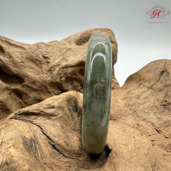 【肌容雪】天然緬甸A貨冰湖水綠撒金翡翠平安鐲 編號144(鐲圍57.5mm#18號) 【肌容雪】天然緬甸A貨冰湖水綠撒金翡翠平安鐲 編號144(鐲圍57.5mm#18號)