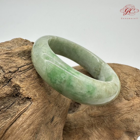 【肌容雪】天然緬甸A貨綠飄花翡翠兒童平安手鐲 編號149(鐲圍39.8mm#12.5號) 【肌容雪】天然緬甸A貨綠飄花翡翠兒童平安手鐲 編號149(鐲圍39.8mm#12.5號)