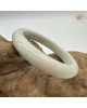【肌容雪】天然緬甸A貨白底飄綠花翡翠平安鐲 編號151(鐲圍58.3mm#18.5號) 【肌容雪】天然緬甸A貨白底飄綠花翡翠平安鐲 編號151(鐲圍58.3mm#18.5號)
