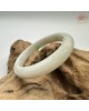 【肌容雪】天然緬甸A貨白底飄綠花翡翠平安鐲 編號151(鐲圍58.3mm#18.5號) 【肌容雪】天然緬甸A貨白底飄綠花翡翠平安鐲 編號151(鐲圍58.3mm#18.5號)