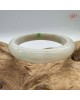 【肌容雪】天然緬甸A貨白底飄綠花翡翠平安鐲 編號151(鐲圍58.3mm#18.5號) 【肌容雪】天然緬甸A貨白底飄綠花翡翠平安鐲 編號151(鐲圍58.3mm#18.5號)