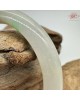 【肌容雪】天然緬甸A貨白底飄綠花翡翠平安鐲 編號151(鐲圍58.3mm#18.5號) 【肌容雪】天然緬甸A貨白底飄綠花翡翠平安鐲 編號151(鐲圍58.3mm#18.5號)