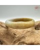 ★瑕疵特賣★【肌容雪】天然緬甸A貨黃翡平安鐲 編號152(鐲圍58.6mm#18.5號) ★瑕疵特賣★【肌容雪】天然緬甸A貨黃翡平安鐲 編號152(鐲圍58.6mm#18.5號)