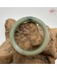 【肌容雪】天然緬甸A貨湖冰綠飄花翡翠平安鐲 編號157(鐲圍55mm#17.5號)