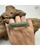 【肌容雪】天然緬甸A貨湖冰綠飄花翡翠平安鐲 編號157(鐲圍55mm#17.5號)