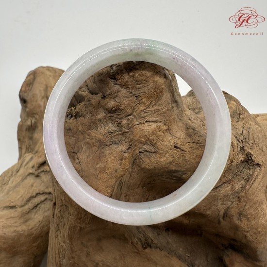 【肌容雪】天然緬甸A貨冰春彩撒金翡翠平安鐲 編號158(鐲圍56.8mm#18號)