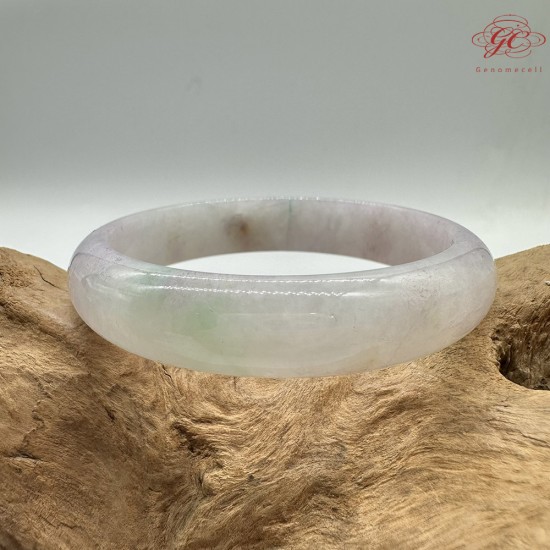 【肌容雪】天然緬甸A貨冰春彩撒金翡翠平安鐲 編號158(鐲圍56.8mm#18號)