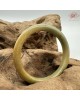 【肌容雪】天然緬甸A貨黃翡飄花翡翠圓條手鐲 編號162(鐲圍56.3mm#17.5號)