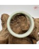 【肌容雪】天然緬甸A貨綠飄花翡翠平安鐲 編號163(鐲圍55.5mm#17.5號)