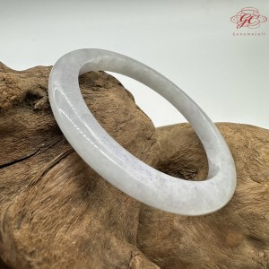 【肌容雪】天然緬甸A貨春彩翡翠美人條手鐲 編號164(鐲圍54.5mm#17號)