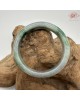 【肌容雪】天然緬甸A貨陽綠烏雞翡翠平安鐲 編號171(鐲圍56.4mm#17.5號)
