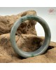 【肌容雪】天然緬甸A貨陽綠烏雞翡翠平安鐲 編號171(鐲圍56.4mm#17.5號)