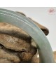 【肌容雪】天然緬甸A貨陽綠烏雞翡翠平安鐲 編號171(鐲圍56.4mm#17.5號)