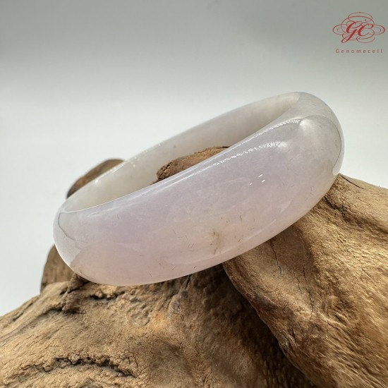 【肌容雪】天然緬甸A貨冰粉春撒金翡翠貴妃鐲 編號172(鐲圍53.6mm#17號)