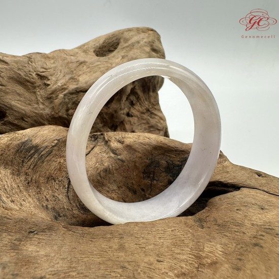 【肌容雪】天然緬甸A貨冰粉春撒金翡翠貴妃鐲 編號172(鐲圍53.6mm#17號)