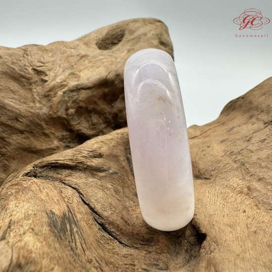 【肌容雪】天然緬甸A貨冰粉春撒金翡翠貴妃鐲 編號172(鐲圍53.6mm#17號)