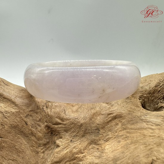 【肌容雪】天然緬甸A貨冰粉春撒金翡翠貴妃鐲 編號172(鐲圍53.6mm#17號)