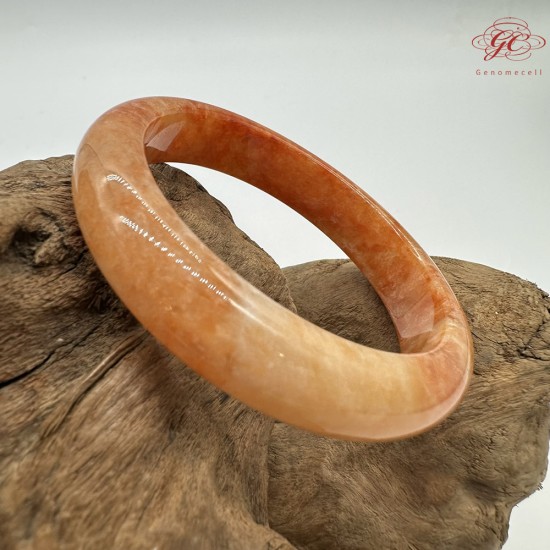 【肌容雪】天然緬甸A貨冰飄花紅翡翠平安鐲 編號173(鐲圍55.0mm#17.5號)