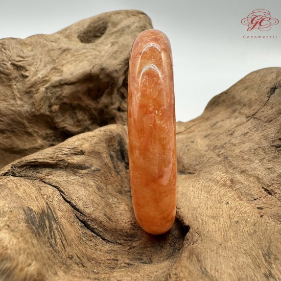 【肌容雪】天然緬甸A貨冰飄花紅翡翠平安鐲 編號173(鐲圍55.0mm#17.5號)