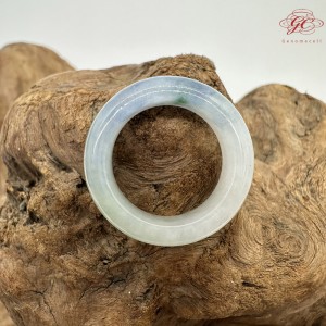 【肌容雪】天然緬甸A貨藍紫色翡翠戒圈 編號177(戒圍18.3mm#14號)