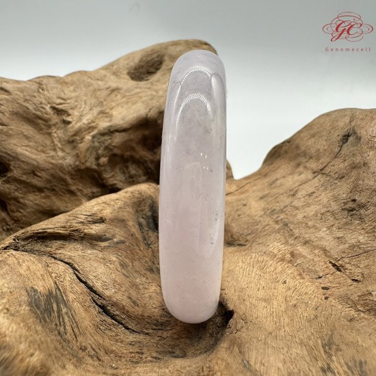 【肌容雪】天然緬甸A貨粉底灑烏雞翡翠平安鐲 編號180(鐲圍57.4mm#18號)