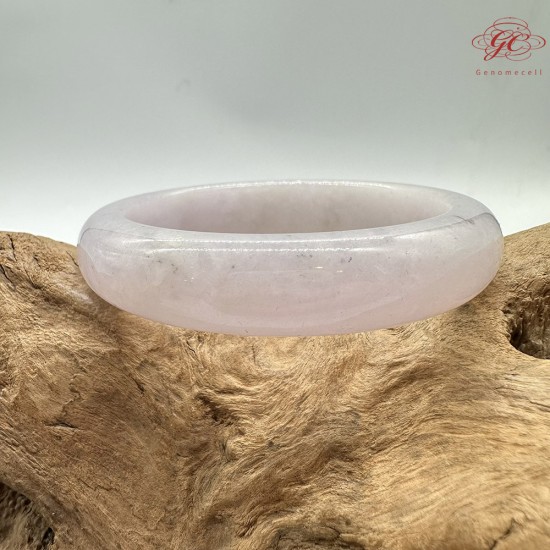 【肌容雪】天然緬甸A貨粉底灑烏雞翡翠平安鐲 編號180(鐲圍57.4mm#18號)