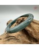 【肌容雪】天然緬甸A貨湖水綠翡翠平安鐲 編號183(鐲圍56.6mm#18號)
