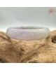 【肌容雪】天然緬甸A貨粉春翡翠平安鐲 編號186(鐲圍58.9mm#18.5號)