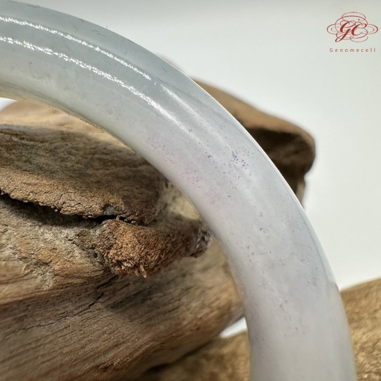 【肌容雪】天然緬甸A貨粉春翡翠平安鐲 編號186(鐲圍58.9mm#18.5號)