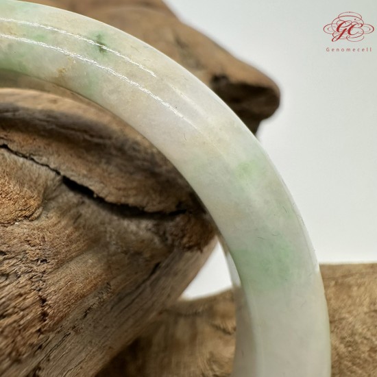 【肌容雪】天然緬甸A貨福祿壽喜翡翠平安鐲 編號187(鐲圍54.5mm#17號)