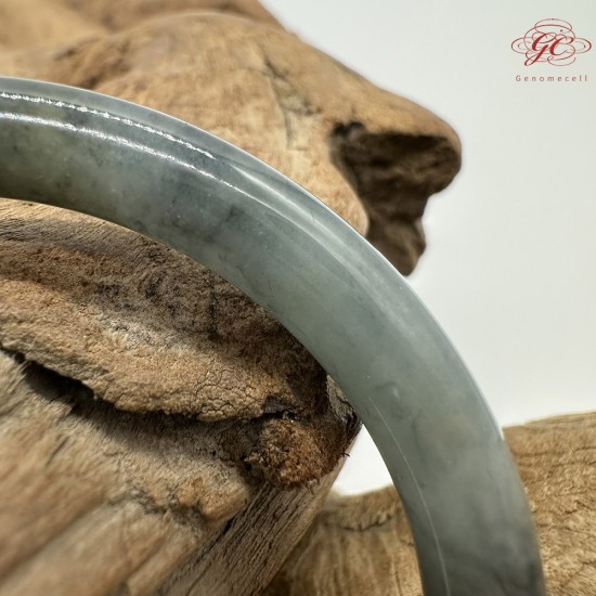 【肌容雪】天然緬甸A貨冰撒金烏雞翡翠叮噹手鐲 編號188(鐲圍56.0mm#17.5號)