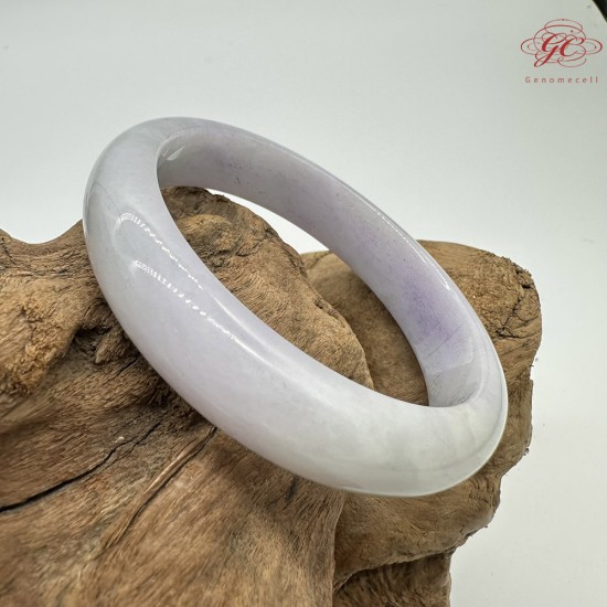 【肌容雪】天然緬甸A貨粉春翡翠平安鐲 編號190(鐲圍57.1mm#18號)