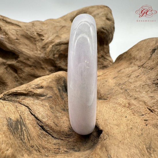 【肌容雪】天然緬甸A貨粉春翡翠平安鐲 編號190(鐲圍57.1mm#18號)