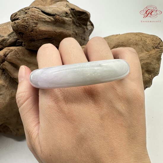 【肌容雪】天然緬甸A貨粉春翡翠平安鐲 編號190(鐲圍57.1mm#18號)