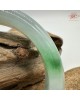 【肌容雪】天然緬甸A貨白底青翡翠平安鐲 編號192(鐲圍57.5mm#18號)