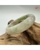 【肌容雪】天然緬甸A貨陽綠烏雞翡翠平安鐲 編號193(鐲圍59.7mm#19號)